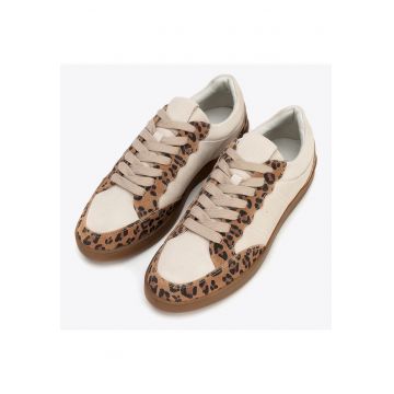 Tenisi dama  piele intoarsa - talpa platforma