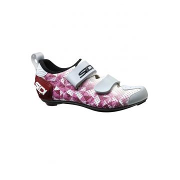 Pantofi ciclism dama  T5 Air-Alb/Roz-
