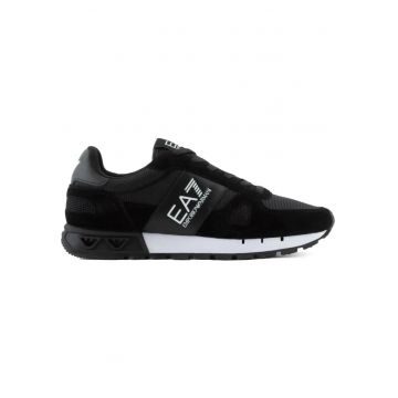Pantofi sport -  casual - negru - poliester - piele de vaca