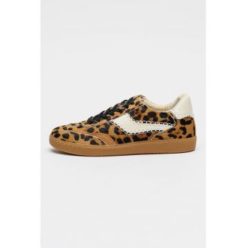 Pantofi sport de piele cu animal print Notice Stitch 2.0