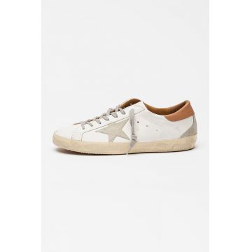 Pantofi sport de piele cu aspect uzat Super Star