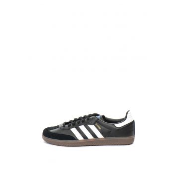 Pantofi sport de piele si piele intoarsa - cu detalii contrastante Samba