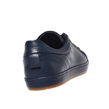 Tenisi din piele cu model uni