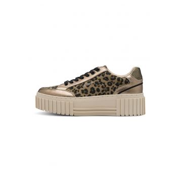 Pantofi sport din piele ecologica cu logo discret