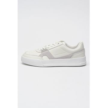 Pantofi sport din piele si piele intoarsa Court