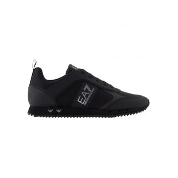 Pantofi sport  EA7 Black&White Carbon 49420 - Negru/Argintiu
