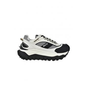 Pantofi sport wedge cu detalii contrastante