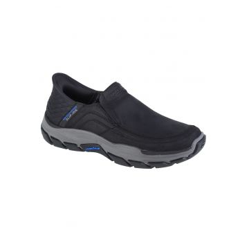 Pantofi sport - barbati -  RESPECTED ELGIN SLIP-INS 204810-BLK - piele ecologica  - Negru/Albastru - Piele ecologica