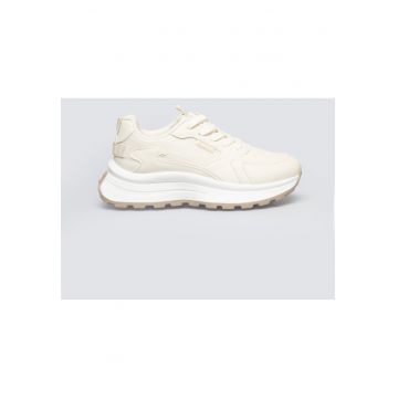 Pantofi sport cu insertii din material textil