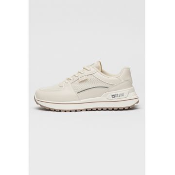 Pantofi sport cu insertii din plasa