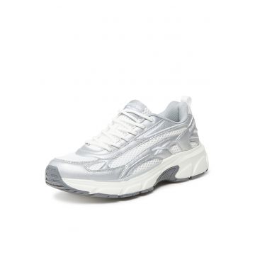 Pantofi sport dama  CEO-H1-139 - alb/argintiu - tesatura