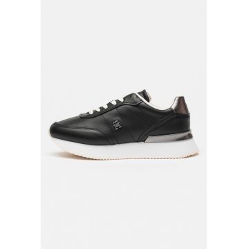 Pantofi sport de piele cu logo discret