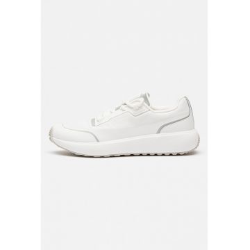 Pantofi sport din piele ecologica cu insertii din material textil