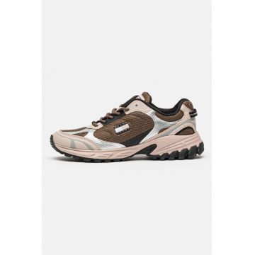 Pantofi sport din plasa cu aspect masiv si detalii cauciucate Outdoor