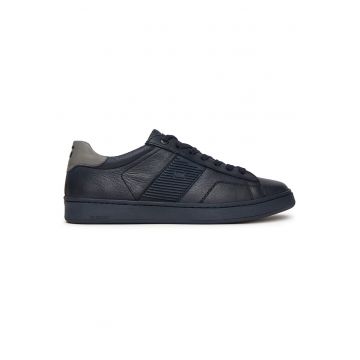 Tenisi barbati  BRADLEY-01 - piele naturala - bleumarin -