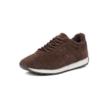 Tenisi dama -  EO-V12-1187 - piele naturala - maro inchis -