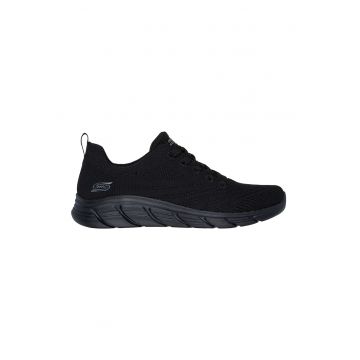 Pantofi sport cu aspect tricotat BOBS Graceful - Negru