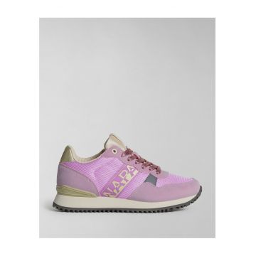 Pantofi sport cu detalii din textil si imprimeu logo