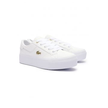 Pantofi sport din piele cu platforma Ziane - Alb