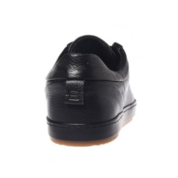 Pantofi sport low-cut din piele - Negru