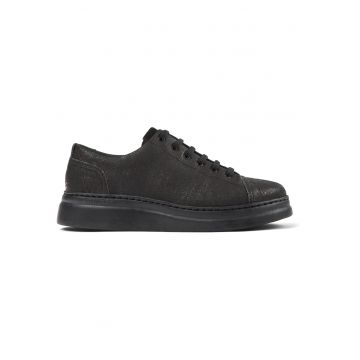 Pantofi sport wedge Runner Up Twins 8661 - Negru/Maro