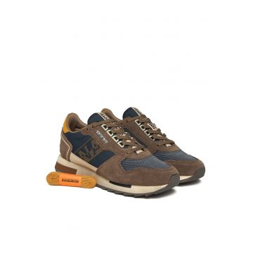 Tenisi barbati  W1B Virtus - piele naturala - maro/bleumarin