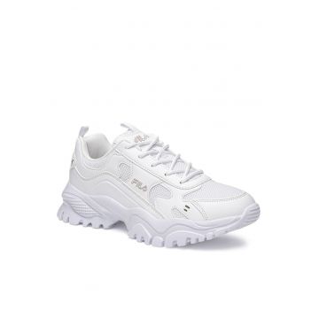 Pantofi sport dama  textil - albi