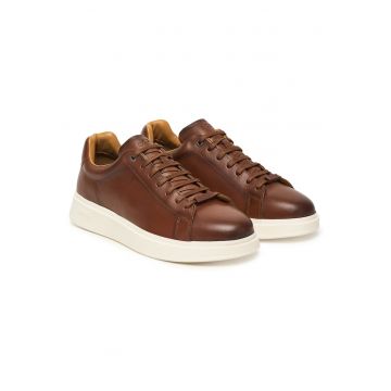 Tenisi barbati  model 210 Bulton - piele naturala - culoare maro