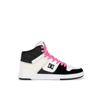 Tenisi dama -  ADJS7000 - piele naturala - alb/negru