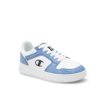 Tenisi dama -  piele ecologica - alb/albastru -