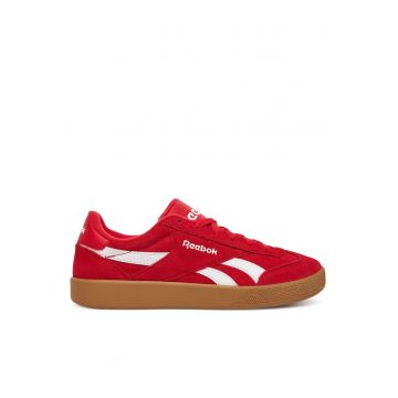 Tenisi dama -  piele naturala - alb/rosu