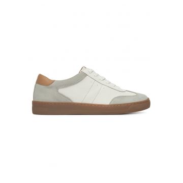 Tenisi dama -  WI16-D557-03 - piele naturala - alb/gri