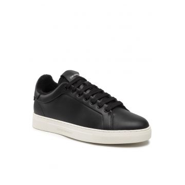 Tenisi de barbati  piele naturala - negru - X4X598