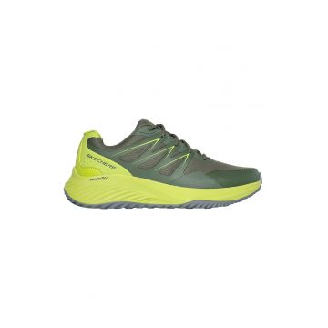 Pantofi sport cu garnituri textile - Verde masliniu