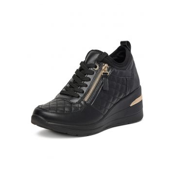 Pantofi sport dama -  AM1108 - negru - piele ecologica