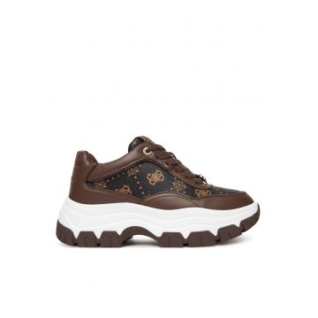 Pantofi sport dama -  piele ecologica - maro