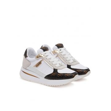 Pantofi sport dama -  WHIBR FLPEG3 FAL12 - piele ecologica - alb -