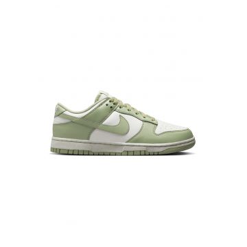 Pantofi sport de piele ecologica Dunk Low - Verde sparanghel/Alb murdar