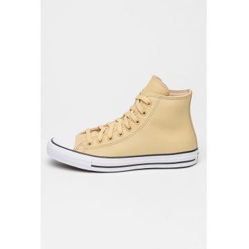 Pantofi sport mid-cut unisex de piele All Star - Maro camel