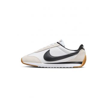 Pantofi sport Pacific cu logo si garnituri de piele intoarsa - Alb/Negru/Bej