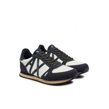 Tenisi barbati -  piele ecologica - negru