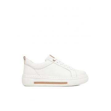 Tenisi dama  CEO-WI23-LONA2-01 - piele naturala - alb