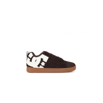 Pantofi barbati -  adidasi COURT GRAFFIK SE - piele naturala - maro -