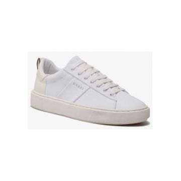 Pantofi barbati  Piele ecologica - Alb