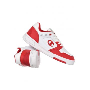 Pantofi sport barbati -  47 -5 - culoare alb rosu - piele naturala si material sintetic -