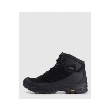 Pantofi sport barbati RAW25FOTSM079-20S - 4F - Negru - Piele intoarsa