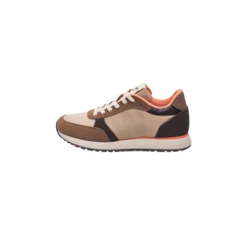 Pantofi sport colorblock - Maro taupe/Caramel