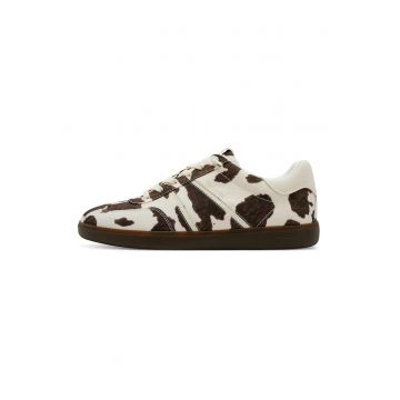 Pantofi sport cu animal print - Alb/Negru