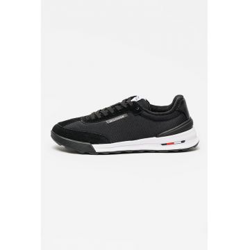 Pantofi sport de plasa Retro Runner - Negru
