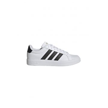 Pantofi sport din piele ecologica Streettalk - Negru/Alb optic